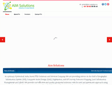 Tablet Screenshot of aim-solutions.in